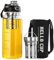 GBKDQQ Botella de cristal de 1,5 litros, botella de té grande de cristal con colador de acero inoxidable, cierre único, botella de agua de diseño de tapa de Gla s con alto contenido de borosilicato