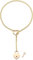 RWQIAN Schlupfkette Damen Schloss Slip Chain Kette Punk Gothic Kubanische Halskette Gold Schmuck Y-Halskette Verstellbare 26