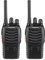 Bonnlo Walkie Talkie für Erwachsene mit großer Reichweite, 16-Kanal-Zwei-Wege-Funkgerät mit 1500 mAh Akku, 1 Paar, Schwarz