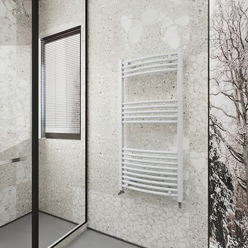 ACEZANBLE Termoarredo scaldasalviette Bianco 1150x550mm Interasse 500 mm