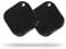 Air Tags-2 Pack, Bluetooth Luggage Tracker Work with Apple Find My (iOS Only, Not for Android), Replaceable Battery, Item Finder for Keys/Backpack/Suitcase/Wallet, Black