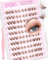 EMEDA Brown Self Adhesive Eyelashes Natural Looking Self-Adhesive Lash Clusters Pre Glued colored Eyelashes Clusters Kit No Sticky Residue Glueless Cluster Lashes No Glue Needed fox eye(Brown)