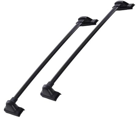 SAFATBZ Barres Toit Railing Barres Toit pour Voiture, Rangement sur Toit Voiture Barres Toit Robustes Organisateur Toit Voiture Barres Transversales pour Valises Porte-Bagages Porte-Bagages Voiture