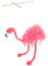 HANABASS Flamingo Marionette Puppe für Kinder Plüsch Tiermarionette mit Zugschnur für Aufführungen Interaktive Handpuppe für Kreatives Spielzeug