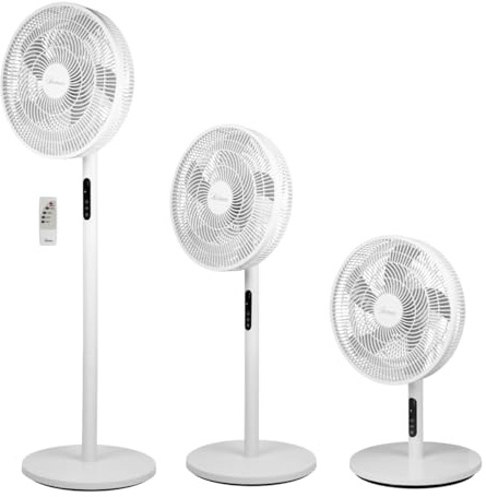 ARDES AIRE D AR5PR4005 Ventilador 3 en 1 Ø40 cm 50 W con mando a distancia, altura regulable 66–125 cm y temporizador 9 h