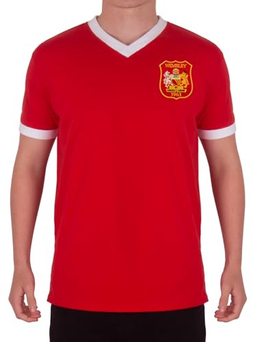 fan originals Manchester Crest T-Shirt Mens Wembley United Retro Colours