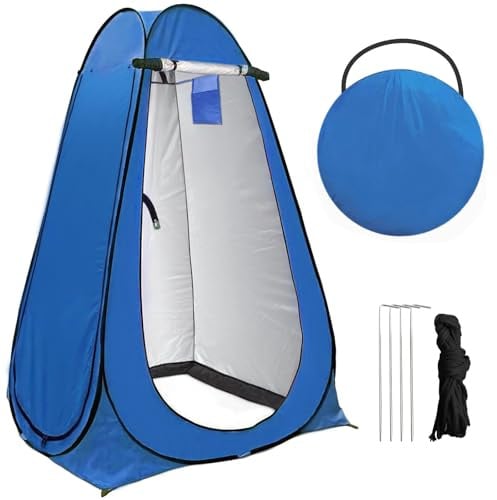 Exsink Tente de Douche Pop Up, Tentes de Toilette Portable pour Camping, Protection UV, avec Sac de Transport et Accessoires, pour Le Camping, la Plage et Les Activités de Plein Air