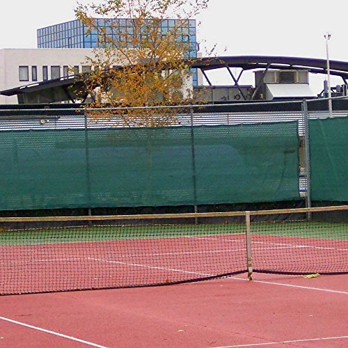 leufen Sichtschutz Zaunblende Tennisblende Windschutznetz Schattiernetz grün 1 m x 50 m