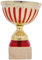 PALLART 7117 – 5 Trophäe Sport mit Band Design, Gold, Einheitsgröße