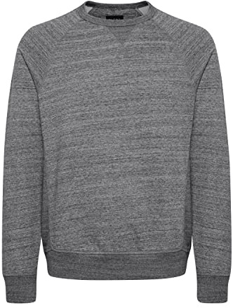 Blend BHAlton Crew Neck Sweatshirt Crew Neck Sweatshirt Herren Sweatshirt Pullover Pulli mit Rundhalsausschnitt, Größe:M, Farbe:Pewter Mix (70817)