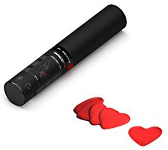 Handheld Cannon S Confetti Red Hearts 28cm