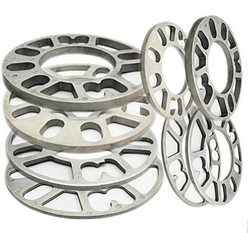 Spurverbreiterung, 4Pcs Aluminiumlegierung 4 und 5 Lug3/5/8/10/12mm Dicke Universal Spurverbreiterung