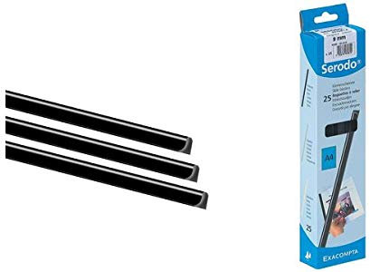 EXACOMPTA Serodo Lot de 25 rails de serrage Transparent Format A4 6 mm