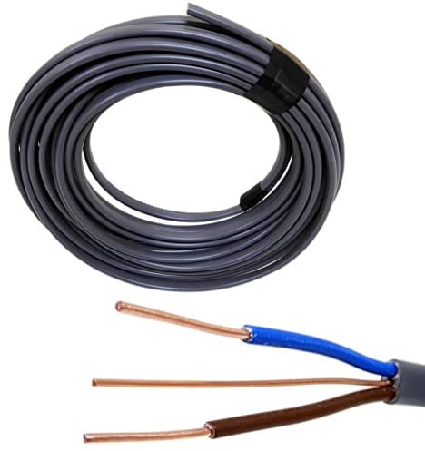 10 Metres of 2.5mm 6242Y Flat Twin & Earth Cable BASEC Electrical Cables