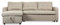 Menzzo Sofá esquinero Convertible Toledo Tela Beige