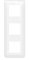 Legrand 078823L Mosaic Plaque de Finition Verticale pour 3x2 Module, Blanc