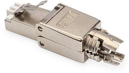 DIGITUS Cat. 6A Field Termination Plug 360° shielded - RJ45 plug tool-free - 10G Base-T 500 MHz - AWG 26/7 to 22/1