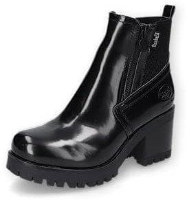 Dockers by Gerli Damen Klassische Stiefeletten, Frauen Stiefeletten,hoch,high Heel,Boots,Stiefel,Bootee,Booties,schwarz,36 EU
