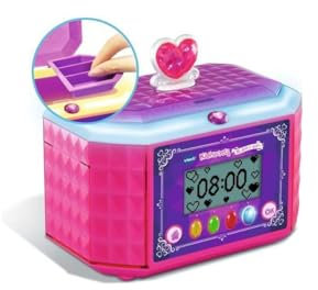 VTech - KidiSecrets, Ma Boîte à Bijoux Rose, Coffre-Fort Secret 8 en 1 avec Code, Enceinte, 9 Jeux, Jouet Électronique Sons et Lumières, Cadeau Enfant de 4 Ans à 10 Ans - Contenu en Français
