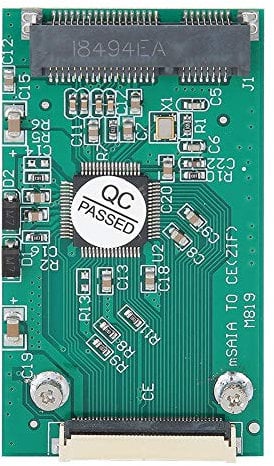 Topiky Riser Kartenmodul,Professionelle Riser Karte Grün ABS MSATA-zu-CE/ZIF SSD Solid State Laufwerk Solid State Disk SSD Adapterkonverter Computerzubehör für für Fujitsu