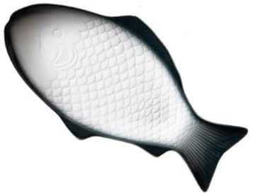 Cabilock Assiette à Bifteck Assiette En Forme De Poisson En Céramique Une Assiette De Dessert Plateau De Service Assiette En Porcelaine Plats En Céramique Décor Rétro Collation Apéritif