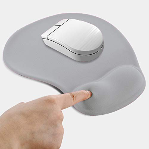 XINCHIA Mouse Pad with Wrist Support Ergonomic Mouse Mat Wrist Rest Cushion Support Comfortable Memory Foam Mouse Cushion Pad Anti-slip Silicone Wrist Rest Pad for Computer Laptop Working Gaming Home