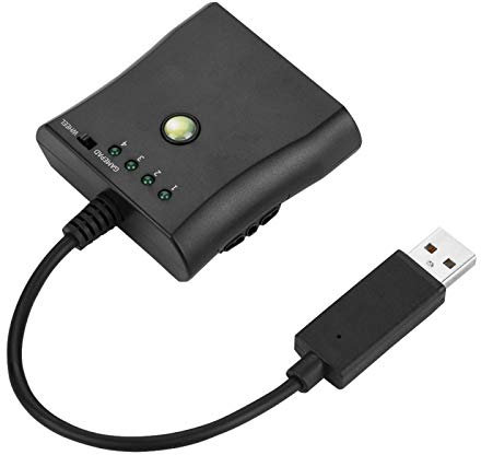 Convertitore cavo adattatore per controller per 360 per cavo convertitore adattatore per controller PC 360 nero portatile, per controller di gioco