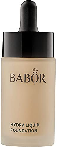 BABOR MAKE UP Hydra Liquid Foundation, flüssige Foundation mit mittlerer Deckkraft, für trockene Haut, enthält feuchtigkeitsspendendes Serum, 30 ml