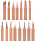 Saipor 15 Pcs Pure Copper Soldering Iron Tip Kit 900M-T Replaceable Solder Iron Tips Lead-Free Welding Head Tool Accessories for 936 Soldering Rework Station Soldering Tips