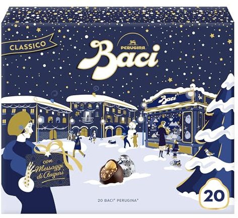 BACI PERUGINA Cioccolatini Fondenti ripieni al Gianduia, Scatola Regalo 250g