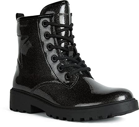 Geox J Casey Girl G, Stivaletti Bambine e ragazze, Argento (Dk Silver), 33 EU