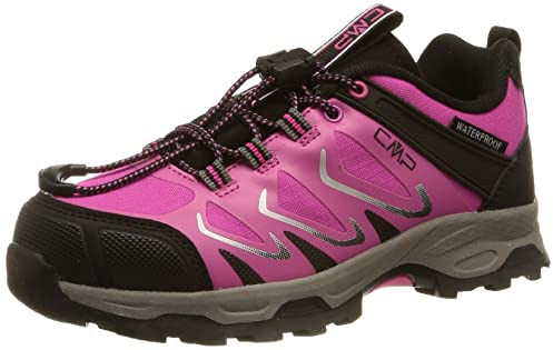 CMP Unisex Children's Byne Low Wp Outdoor Shoes Walking Shoe, Purple Fluo, 11.5 UK Child