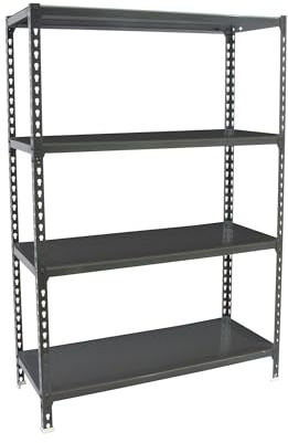 Simonrack Schwerlastregal, Lagerregal, 150x110x40 cm, Metallregal, Kellerregal, Biegestelle 200 kg, 4 Fachböden, Antracite - Simonclick