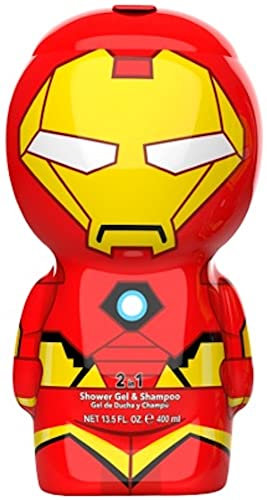 Marvel Iron Man 2in1 Duschgel & Shampoo − 3D Figur mit tollem Duft, für Kinder und Erwachsene (400 ml)