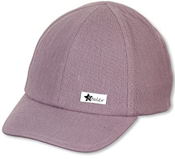 Sterntaler Baby Mädchen Baseball-Cap Musselin - Baby Baseball Cap, Kinder Basecap, Kindermütze - aus Baumwolle - lila, 45