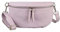 OBC Made in Italy Damen Leder Tasche Handytasche Gürteltasche Crossbody Hüfttasche Bauchtasche Umhängetasche Cross-Over Bodybag Schultertasche Kosmetiktasche Flieder