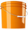 chemicalworkz Performance Bucket Wascheimer 3,5GAL/13L für die schonende Auto Handwäsche (orange) + kompatibel mit Detail Guardz - Dirt Lock & Scrub Wall, Dirt Trap Schmutzsieb, Gamma Lids