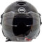 BHR Casque Jet à Double Visière 830 FLASH, Casque Scooter Homologué ECE 22.06, Casque Moto Jet Léger et Confortable avec Visière Intérieure Parasol, Noir Métallisé, S