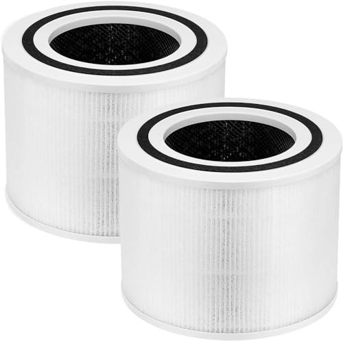 2 x Replacement Filters Compatible with Levoit Core 300/300S/P350, 300-RF HEPA Air Purifier, Pet Care, Odour Eliminator with ARC Formula & Fine Non-Woven Fabric