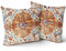 Kawani Senfgelb Blau ethnischer Boho-Kissenbezüge, 45.7x45.7 cm, böhmischer Teppich, Vintage-Orange-Grau, Blumenmuster, dekorative Kissen, Bauernhaus-Akzent, Veranda, 2er-Set