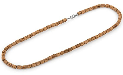 LOCAL LEAGUE Herren Surfer Halskette mit Perlen, Holzperlen für Männer, Freund, Strandurlaub, Australischer Surf-Stil Perlenkette, Tribal, Urlaub, Festival, BEACH Party 46 cm