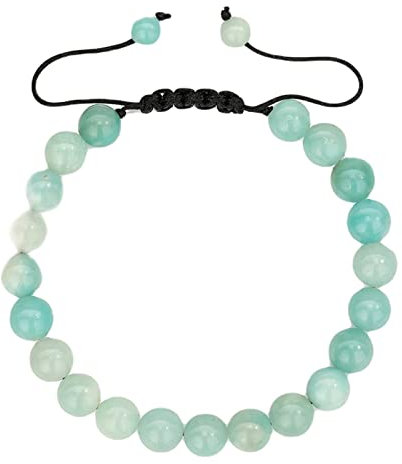 Musihy Perlenarmband Tigerauge, Bead Bracelet Men Elegantes Paar Armband aus Perlen Armband Perlen Set Umfang 17.7CM