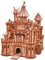 Wood Trick Dragon Castle Moveable Wooden 3D Puzzles for Adults and Kids to Build - Red LED - Greensleeves Melody - Towers Rotating - Engineering DIY Project Mechanical Model Kits for Adults Models