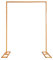 Trimming Shop Rectangle Arch Stand 1.5m x 2m Gold Metal Arch Backdrop Stand with Base Party Background Decoration Garden Arbors for Wedding Reception Valentines Baby Shower Engagement Birthday Decor