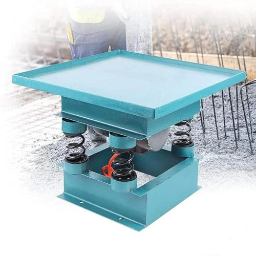 Tables vibrantes en béton, table vibrante électrique à plaque plate en béton 750 W, plate-forme de vibration de bloc de test de banc, vibration 2860 fois/min, for l'élimination des bulles d'air du gob