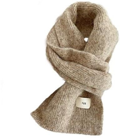 REPALY Schal Damen 1 Stück Warmer Einfarbiger Strickkragen Mit Wollschal Für Damen Khaki