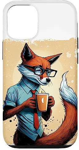 iPhone 12/12 Pro Fox Coffee Anime Style Case