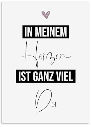 Nastami Valentinskarte Postkarte Valentinstag Karte Liebe Jahrestag Geschenk (Ganz viel DU)