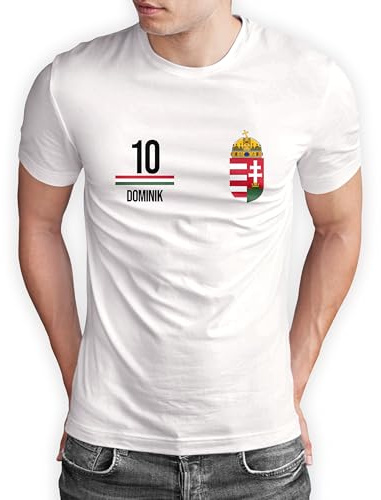 True Statements Ungarn T-Shirt „WM 2026“ Magyarország Trikot Fußball Shirt Herren Damen Unisex Weltmeisterschaft - personalisiert mit Zahl & Namen - Fanartikel Fan-Outfit - EU-Größen S bis 5XL