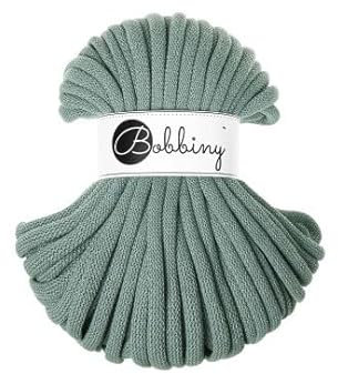 Flechtkordel Jumbo - 9mm - Baumwollkordel Baumwollgarn Garn Kordel Makramee Schnur Kordelband Natur Baumwolle DIY-Basteln 30m - Laurel